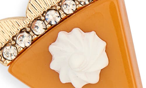 Leith Pumpkin Pie Drop Earrings In Gold