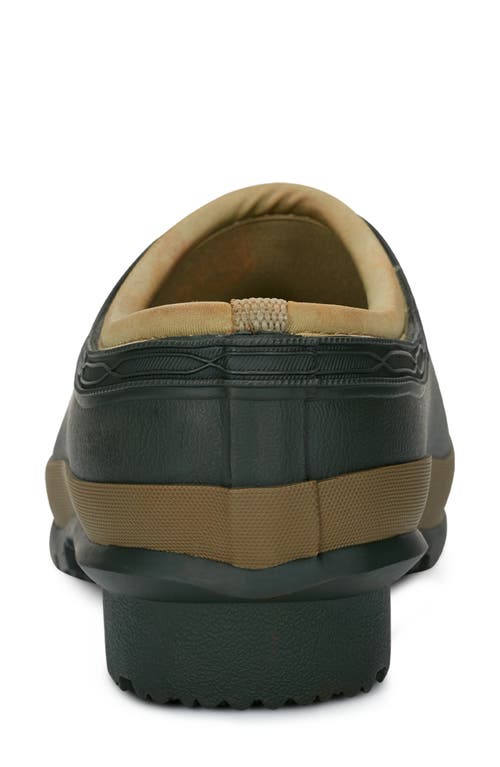 Shop Hunter Neoprene Gardener Clog In Dark Olive/clay