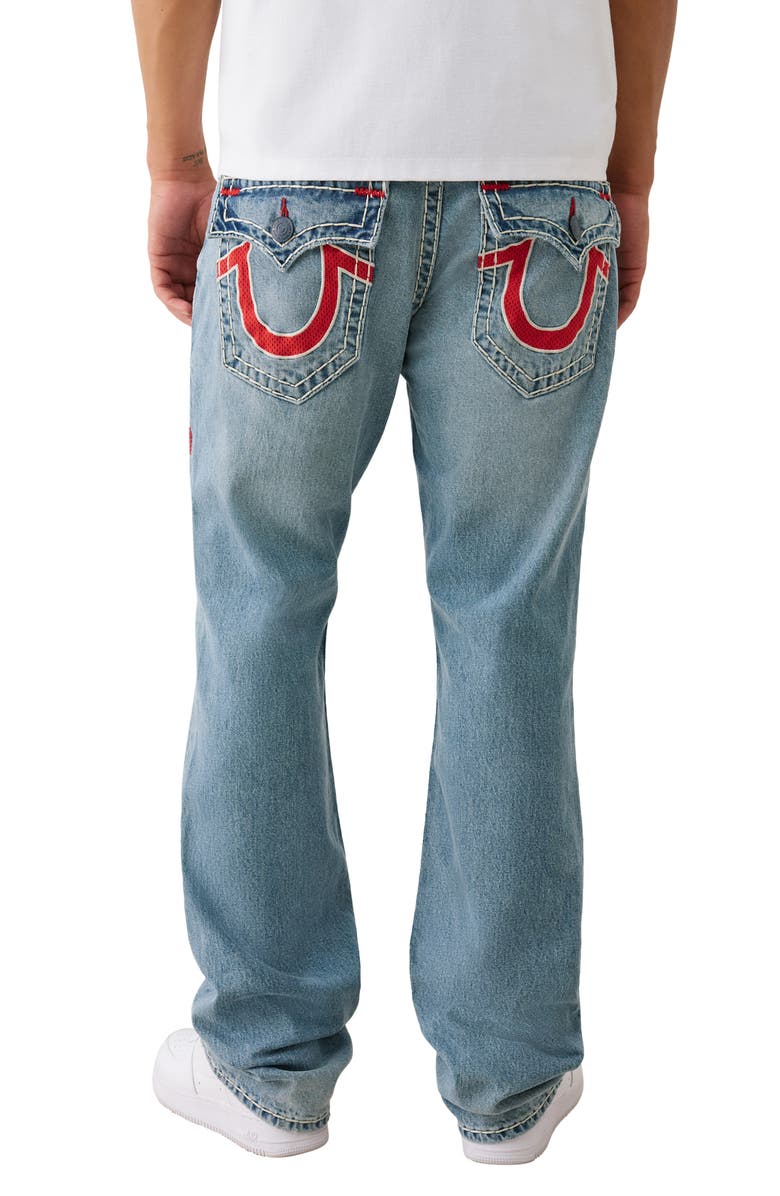 True Religion Ricky Mesh Super T Flap Straight Jeans, Alternate, color,