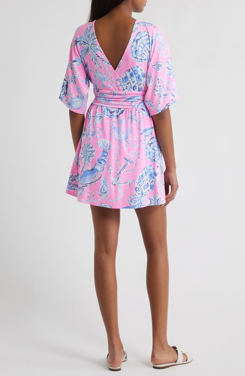 Lilly Pulitzer<sup>®</sup> Parigi Print Skort Romper, Alternate, color, Rousseau Pink Barefoot