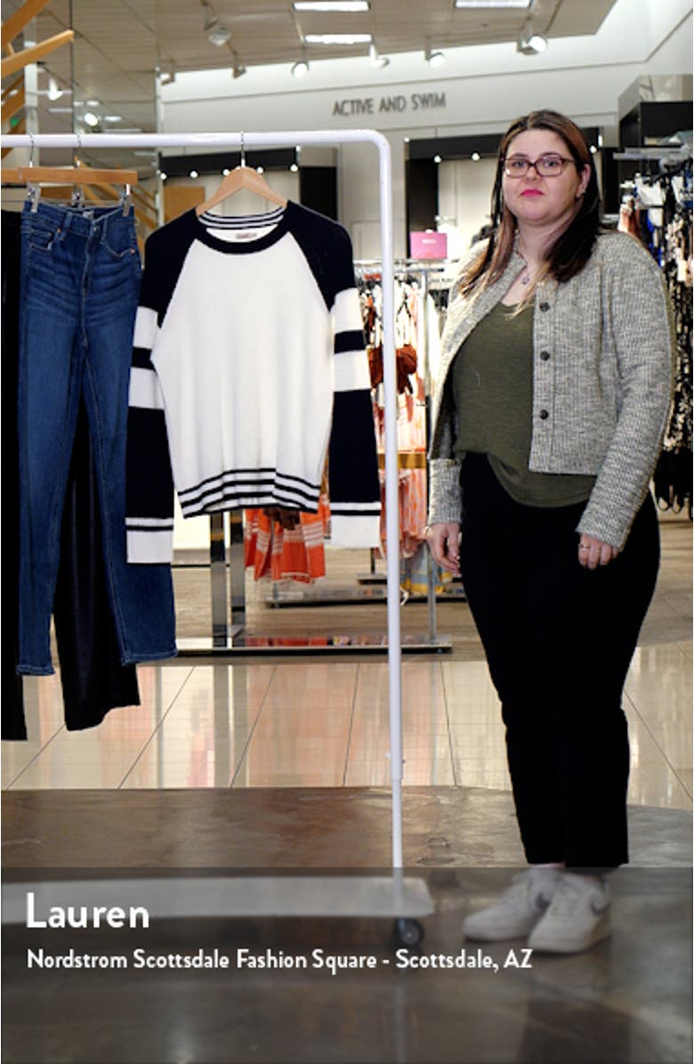 Throwback Stripe Organic Cotton & Cashmere Sweater, sales video thumbnail