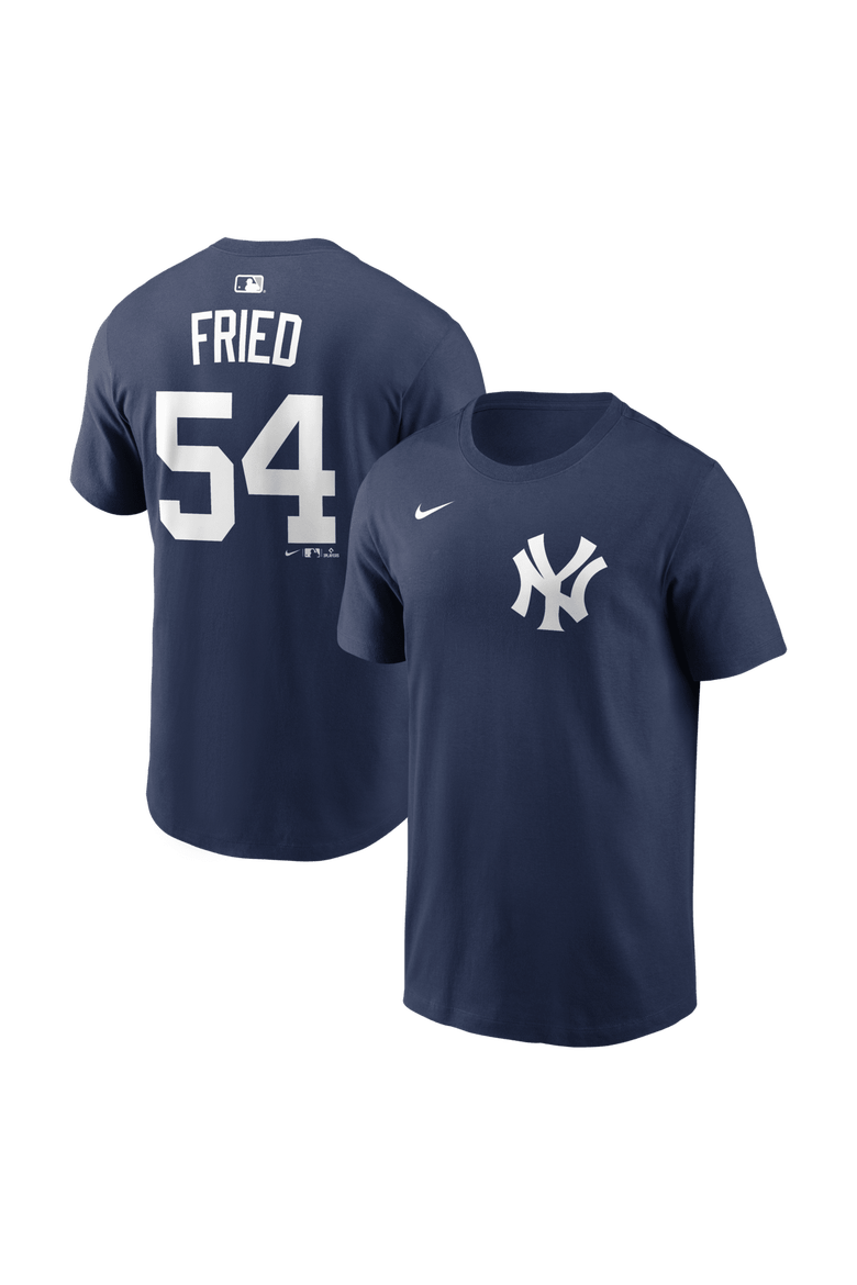 Men's Nike Max Fried Navy New York Yankees Home Name & Number T-Shirt, Main, color, Navy