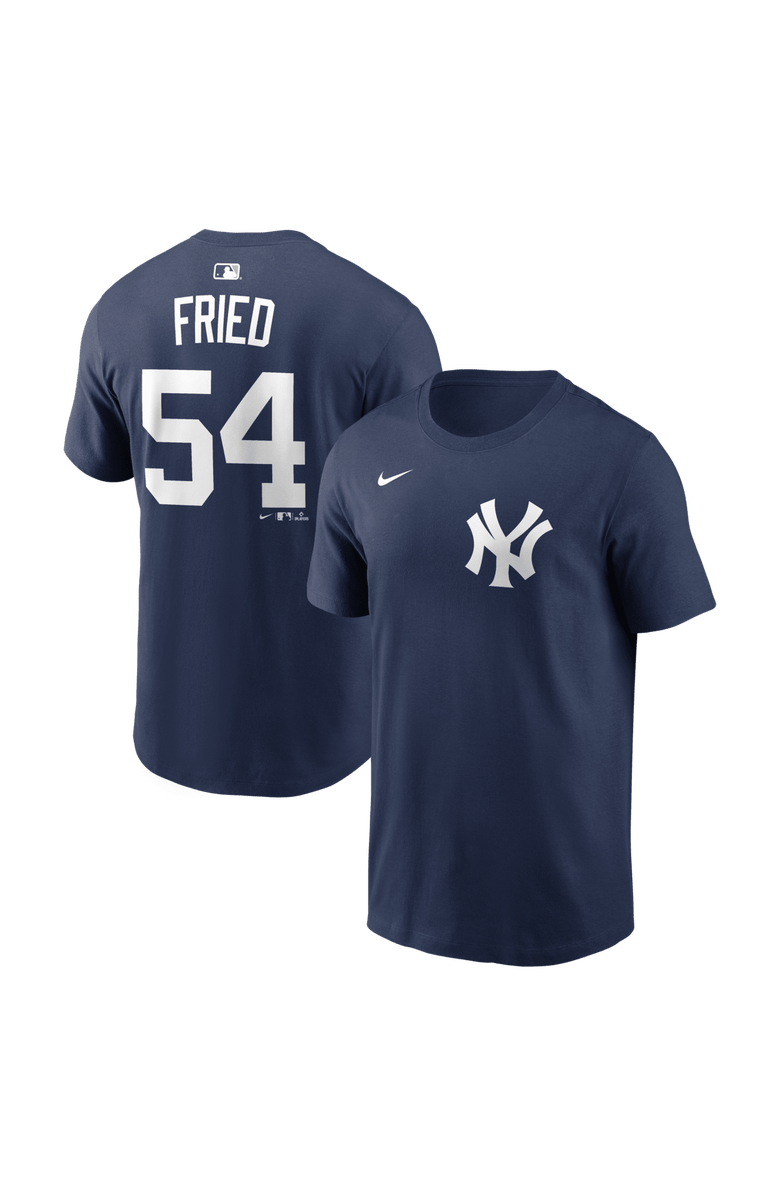 Nike Men's Nike Max Fried Navy New York Yankees Home Name & Number T-Shirt, Main, color, Navy