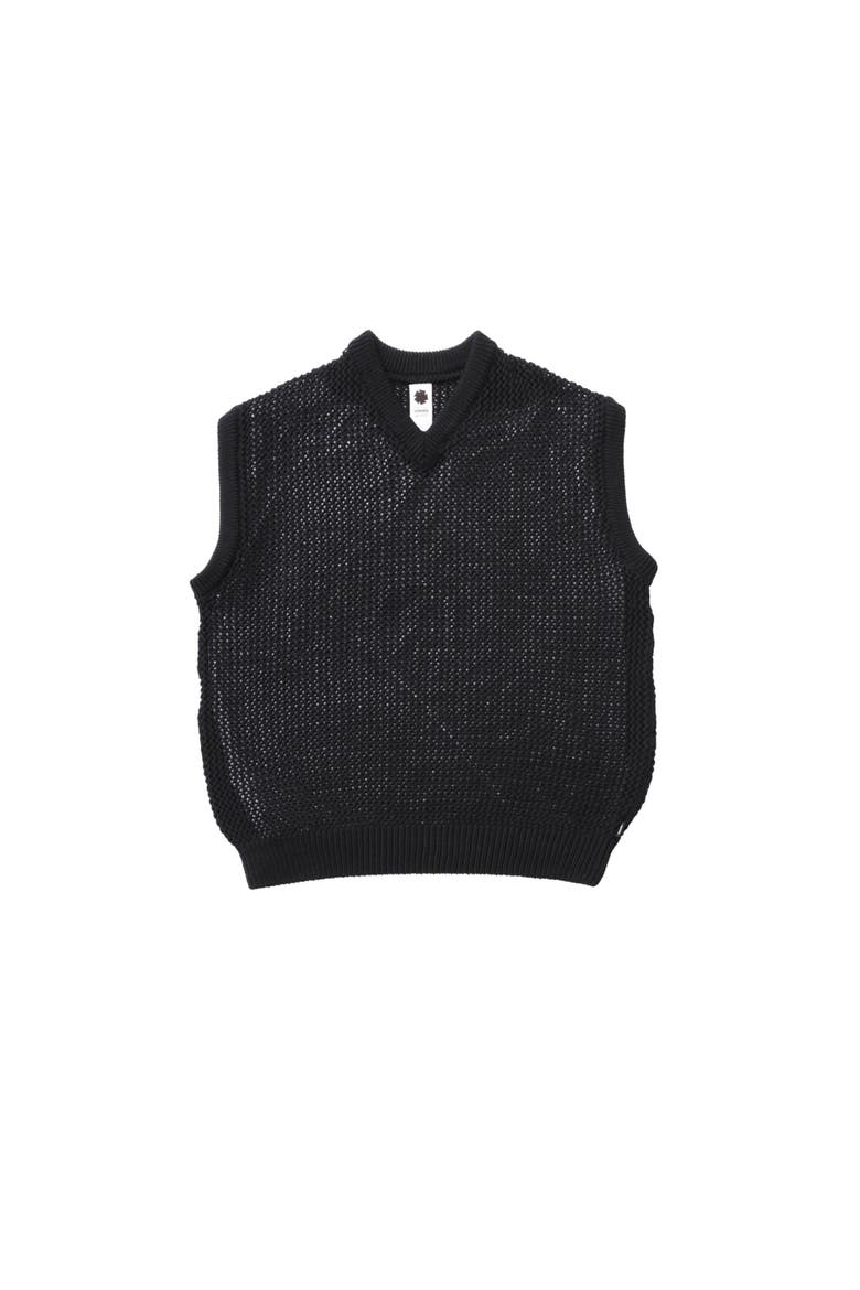 Knitted Vest, Main, color, Black