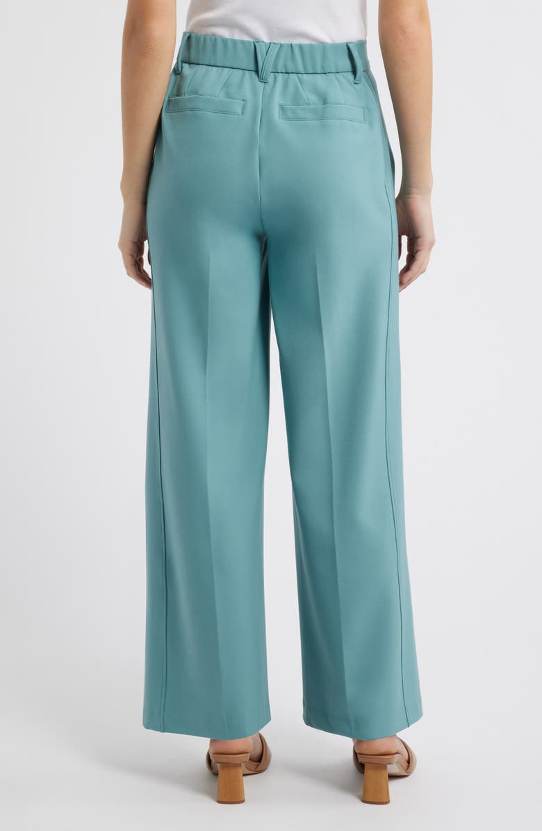 Wit & Wisdom Relaxed Waist Wide Leg Trousers, Alternate, color, Dusty Blue
