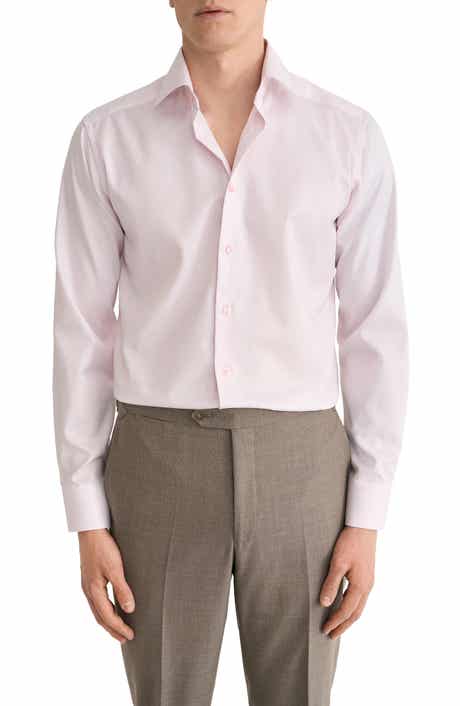 Slim Fit Textured Dress Shirt