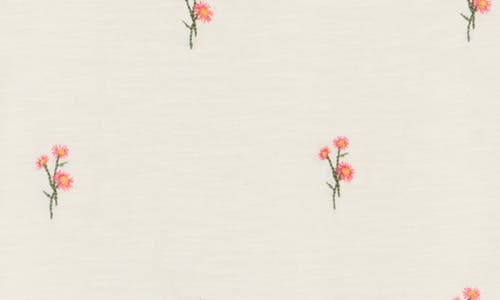 LUCKY BRAND LUCKY BRAND EMBROIDERED COTTON T-SHIRT 
