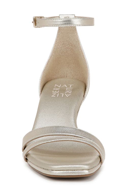 Naturalizer Khloe Ankle Strap Sandal In Champagne Gold