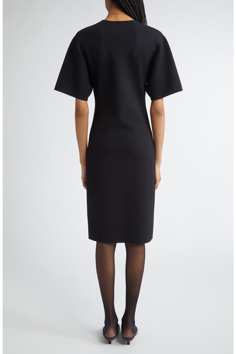 Compact Jersey T-Shirt Dress, Alternate, color, BLACK