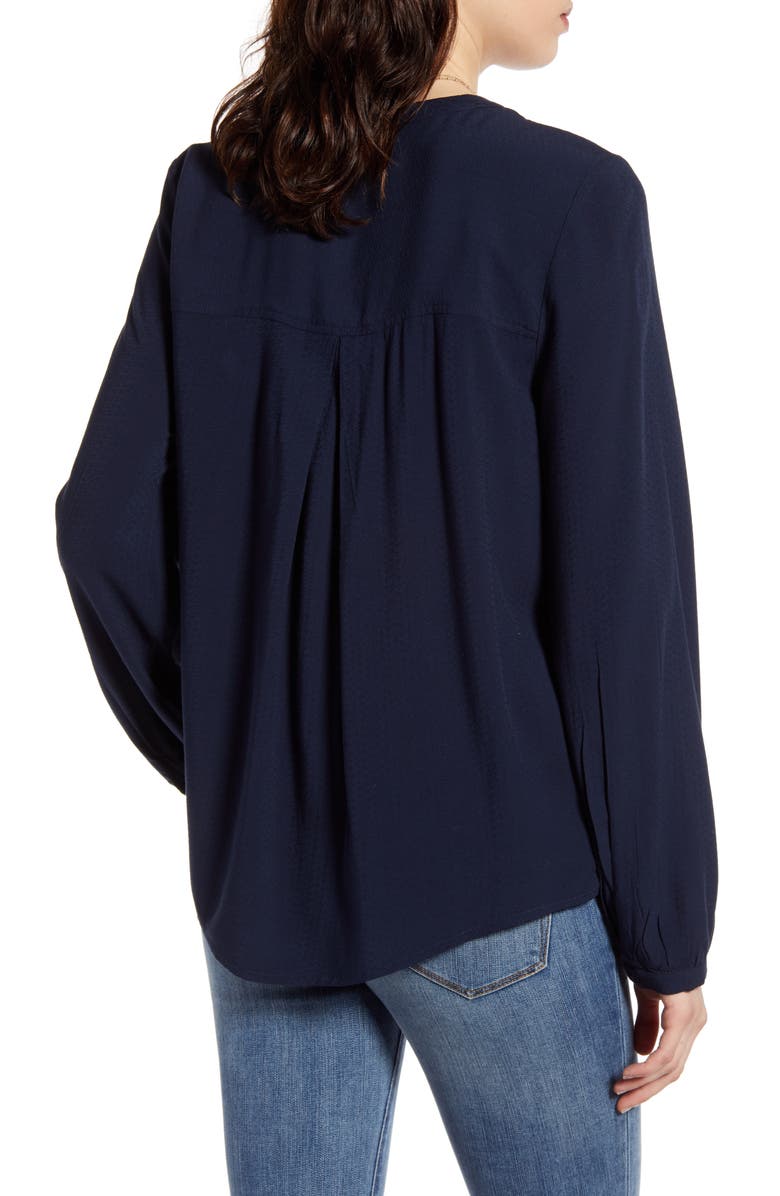 Treasure & Bond Popover Long Sleeve Blouse, Alternate, color, 