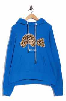 Palm Angels Textured Leopard Bear Hoodie
