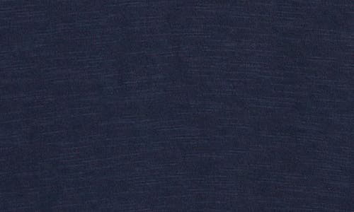 Caslonr Caslon(r) Mixed Media Eyelet Trim Top In Navy Blazer