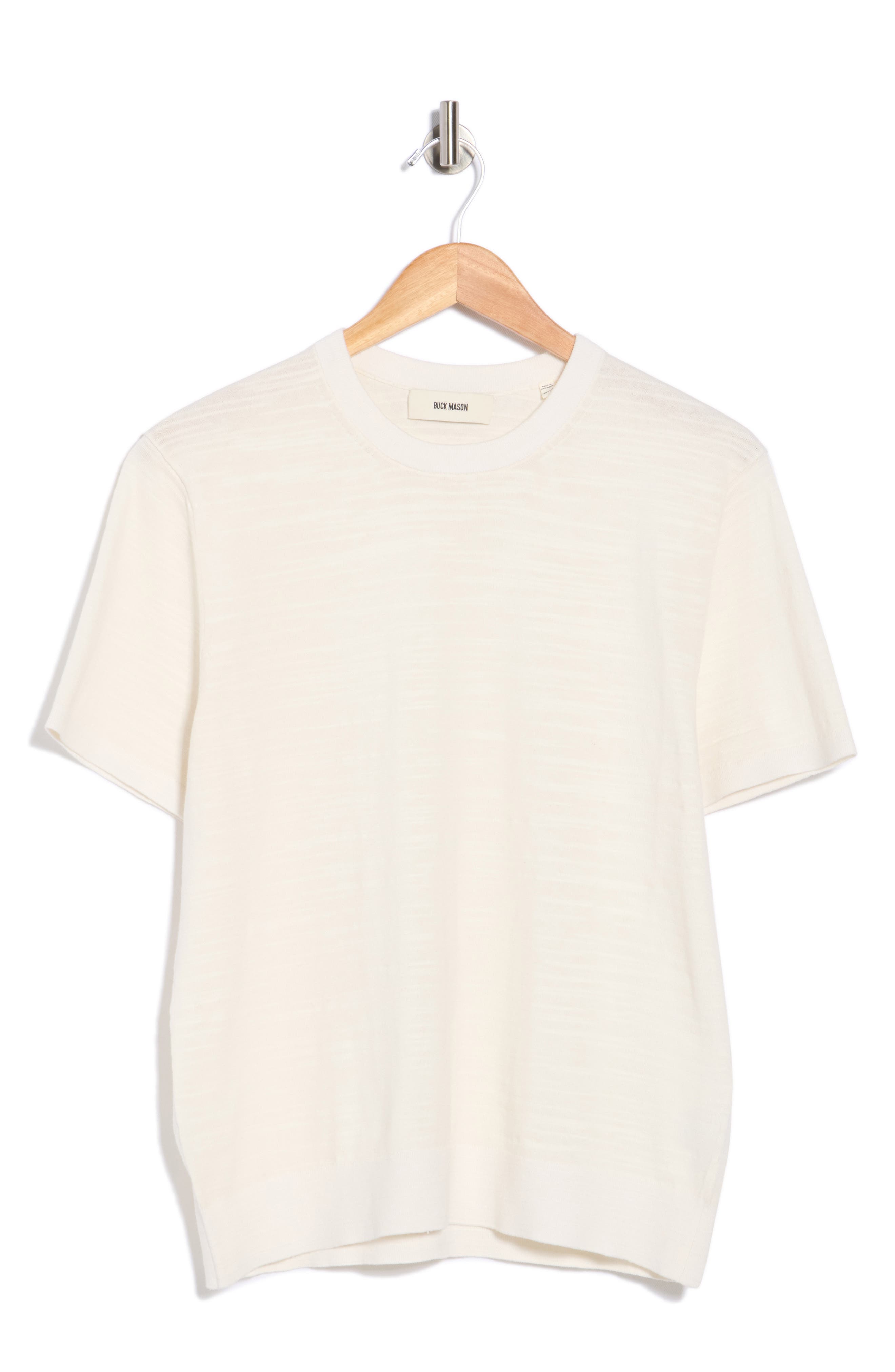 BUCK MASON Avalon Knit Classic Crew T-Shirt