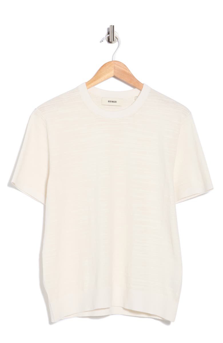 BUCK MASON Avalon Knit Classic Crew T-Shirt, Main, color, Ivory