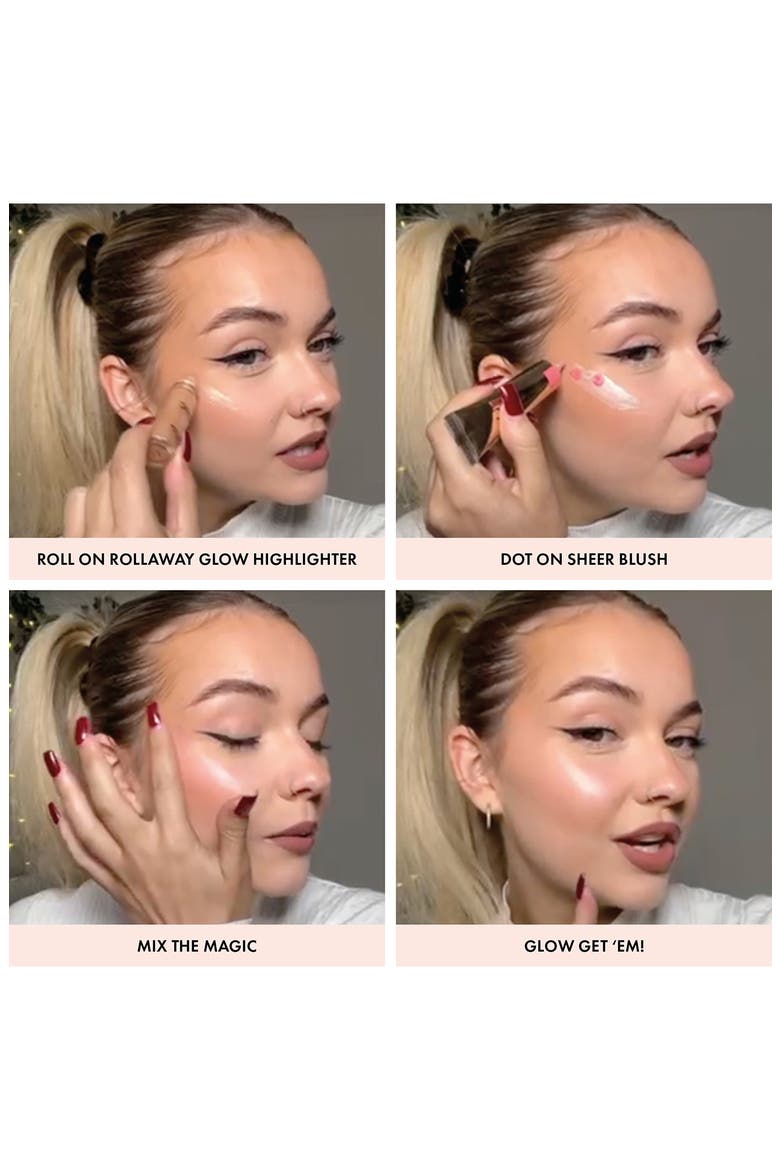 Rollaway Glow Liquid Highlighter Stick, Alternate, color, ROSE POTION