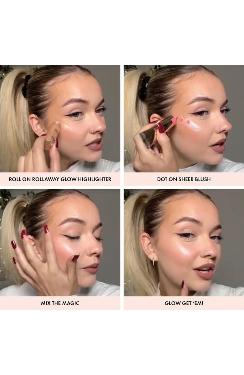 ICONIC LONDON Rollaway Glow Liquid Highlighter Stick, Alternate, color, Rose Potion