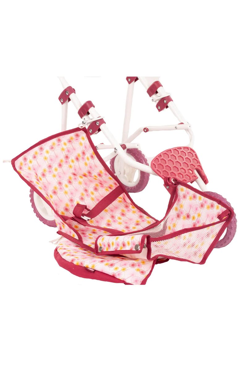 Gotz 3 Wheel Doll Buggy, Happy Flower, Foldable Toy Stroller, Dolls Up to 19.5 Inches, Alternate, color, Multicolored