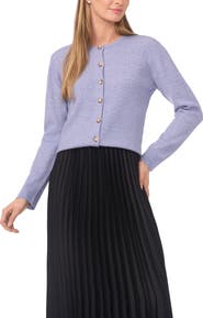 Halogen® Cable Stitch Cardigan