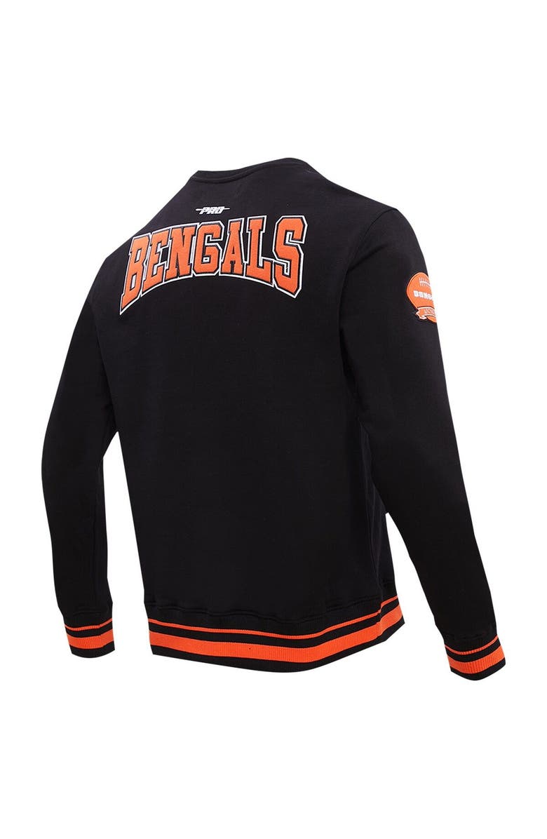 PRO STANDARD Men's Pro Standard Black Cincinnati Bengals Crest Emblem Pullover Sweatshirt, Alternate, color, Black