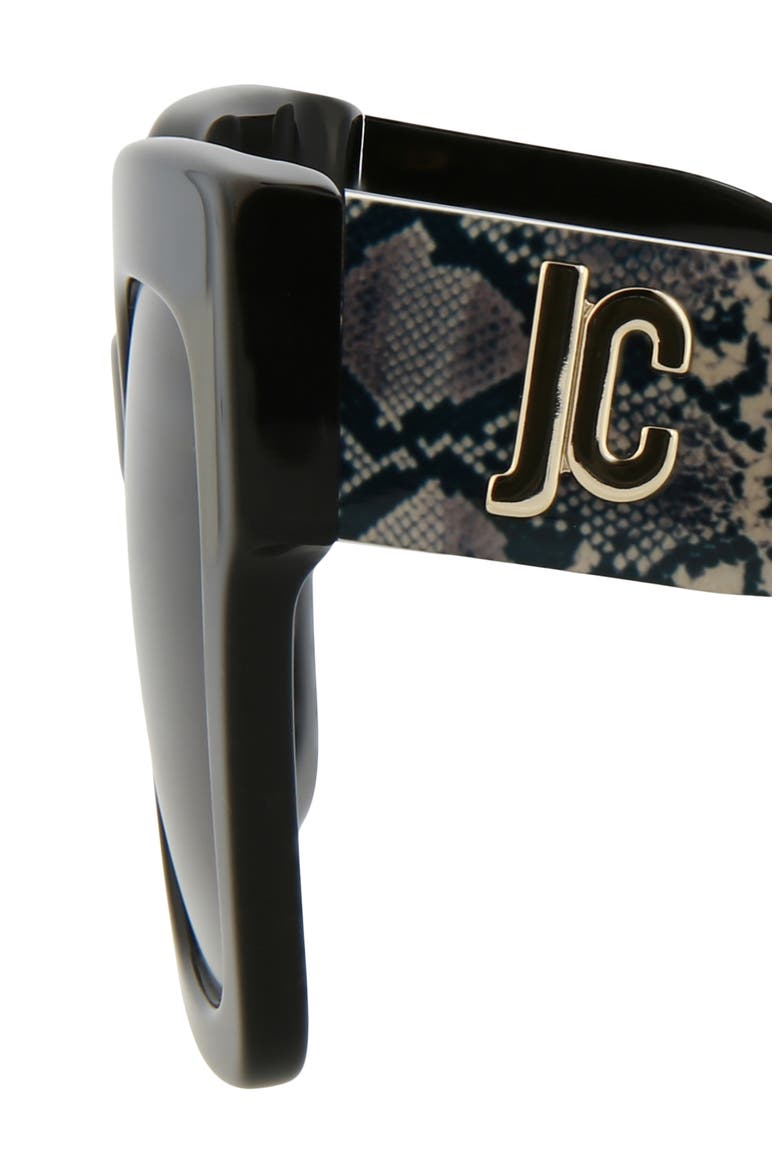 52mm Oversize Square Sunglasses, Alternate, color, BLACK BLACK SMOKE