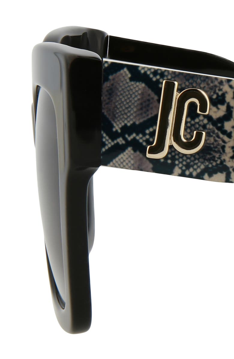 Just Cavalli 52mm Oversize Square Sunglasses, Alternate, color, Black Black Smoke