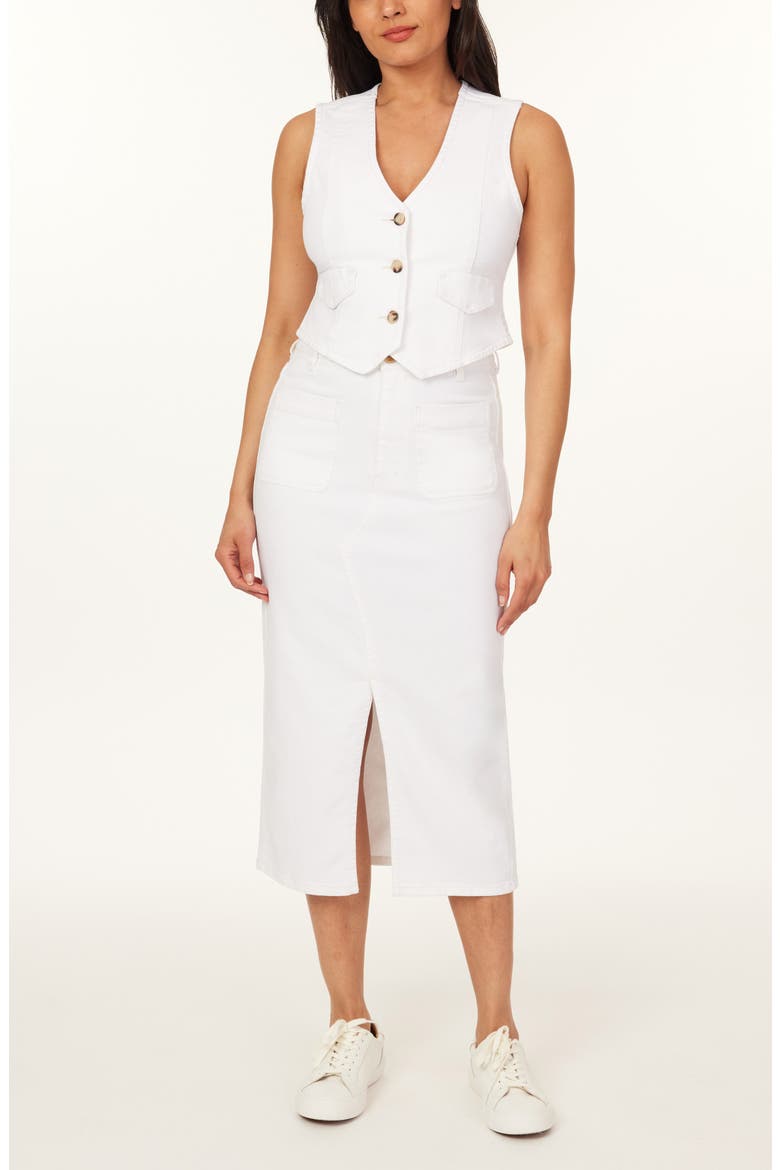 The Denim Crop Vest, Alternate, color, BLANC DE BLANC