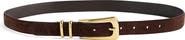 Madewell Elongated Buckle Suede Belt