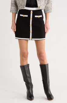 L'AGENCE Emi Knit Miniskirt