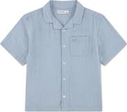 abercrombie kids Kids' Cotton Gauze Camp Shirt