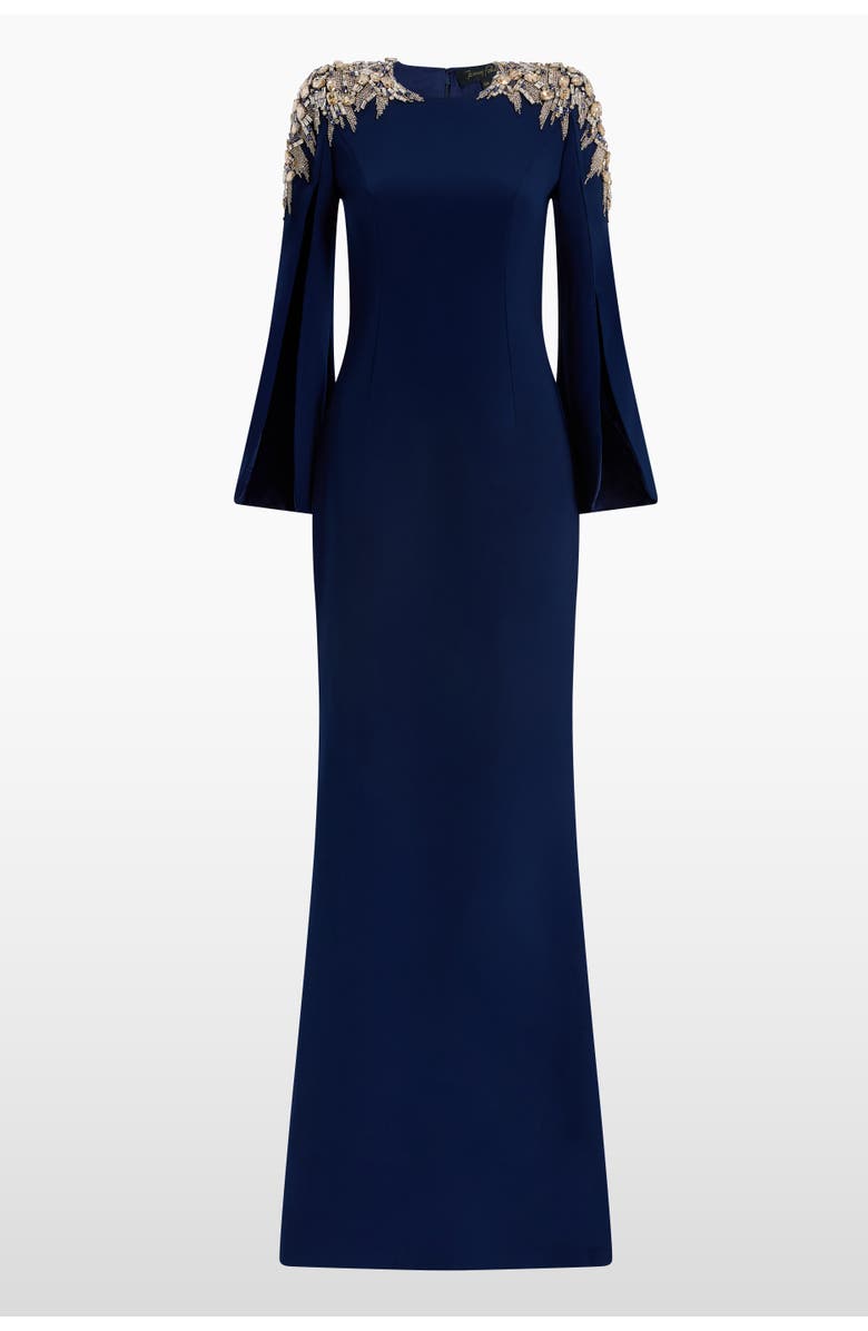 Jenny Packham Adeline Maxi Dress, Alternate, color, Midnight Kiss