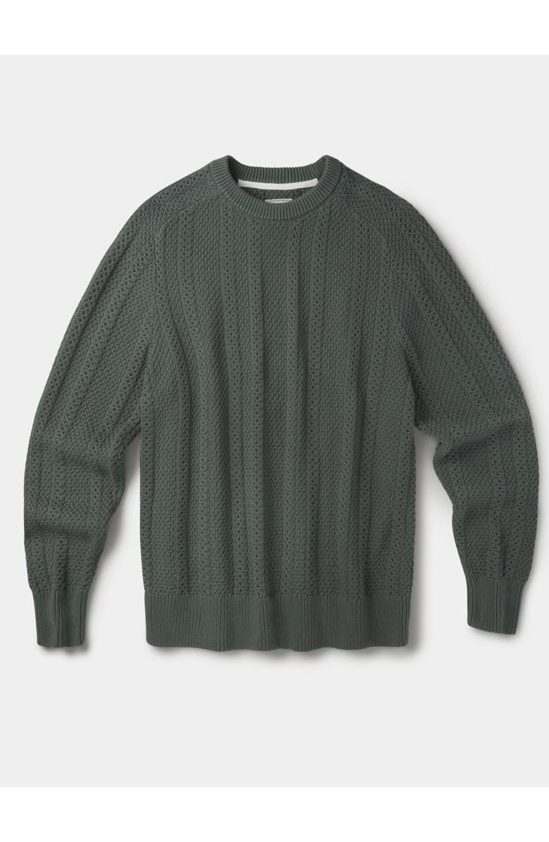 Aubin Montrose Textured Crew Neck Jumper, Alternate, color, Dark Khaki