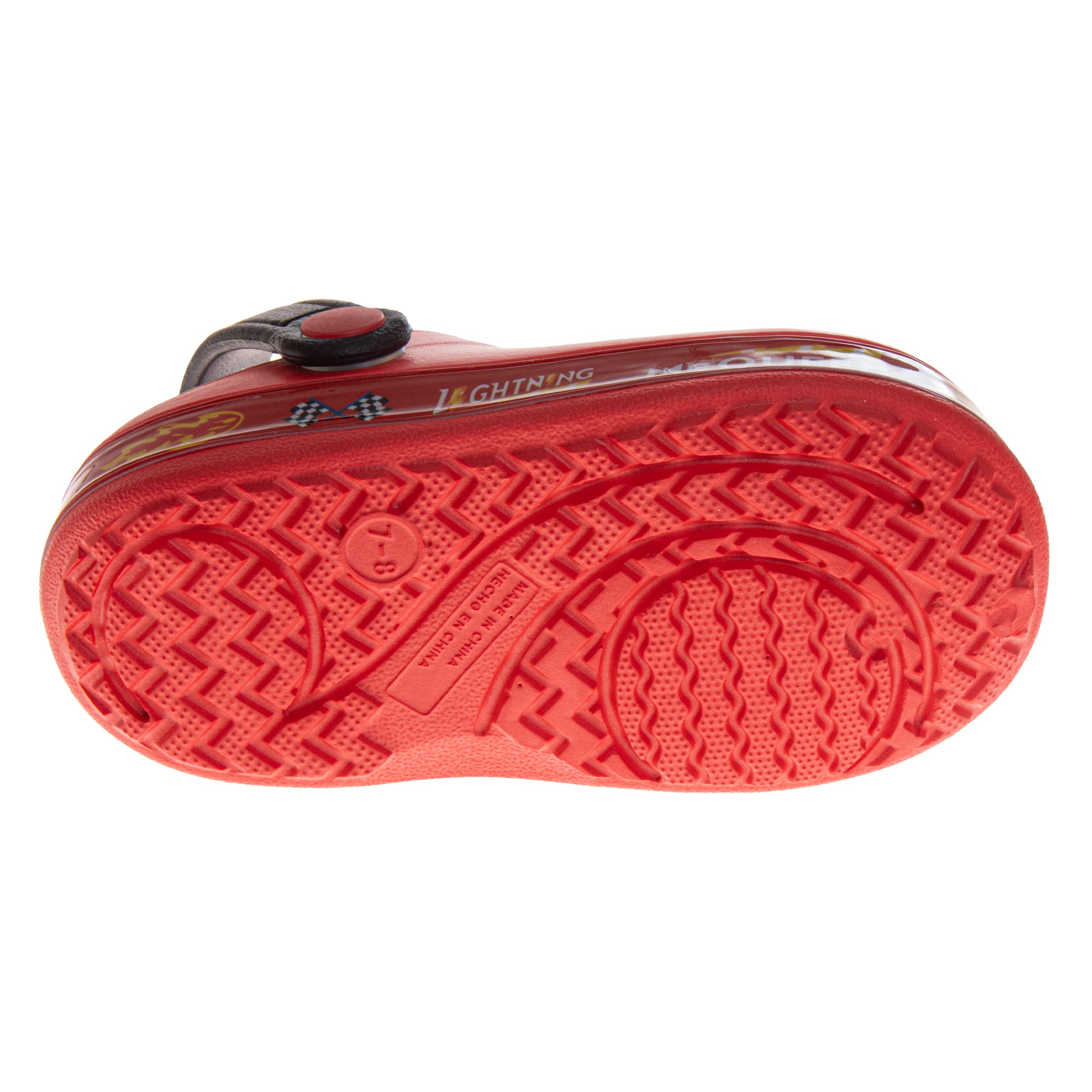 Cars Lightning McQueen Clogs,, Alternate, color, RED