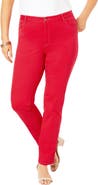 Roaman's Plus Size 24/7 Straight Leg Jean