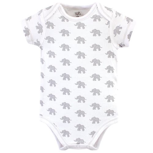 Touched By Nature Organic Cotton Bodysuits In Gray