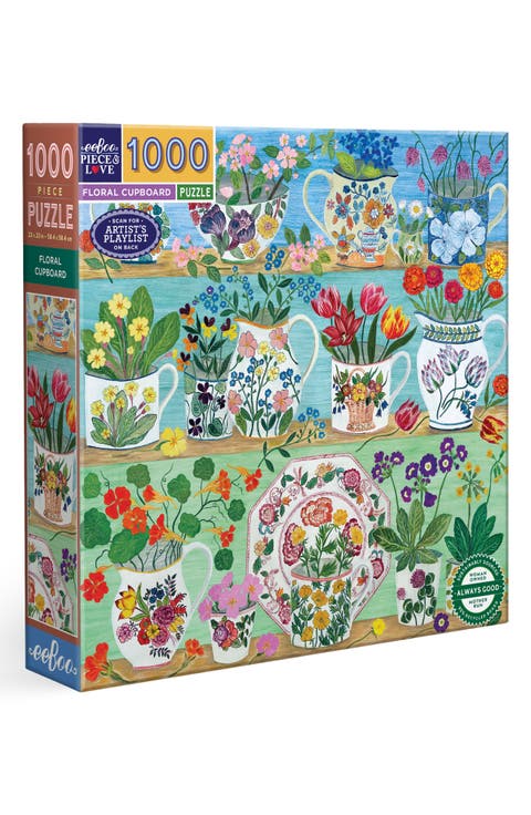 Floral Cupboard 1000-Piece Jigsaw Puzzle