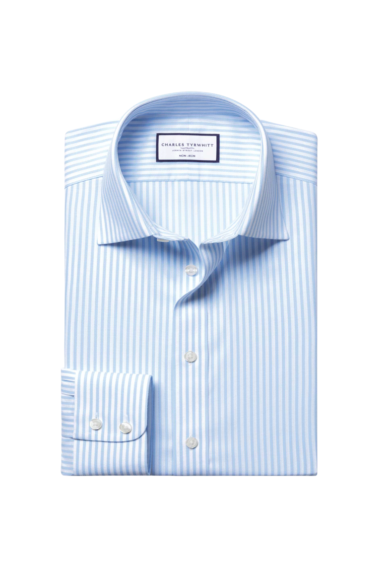 Non-Iron Royal Oxford Shirt, Alternate, color, Sky Blue