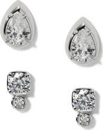 Nadri Delancy Set of 2 Assorted Stud Earrings