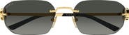 Gucci GG2228S 57mm Polarized Gradient Rectangle Sunglasses