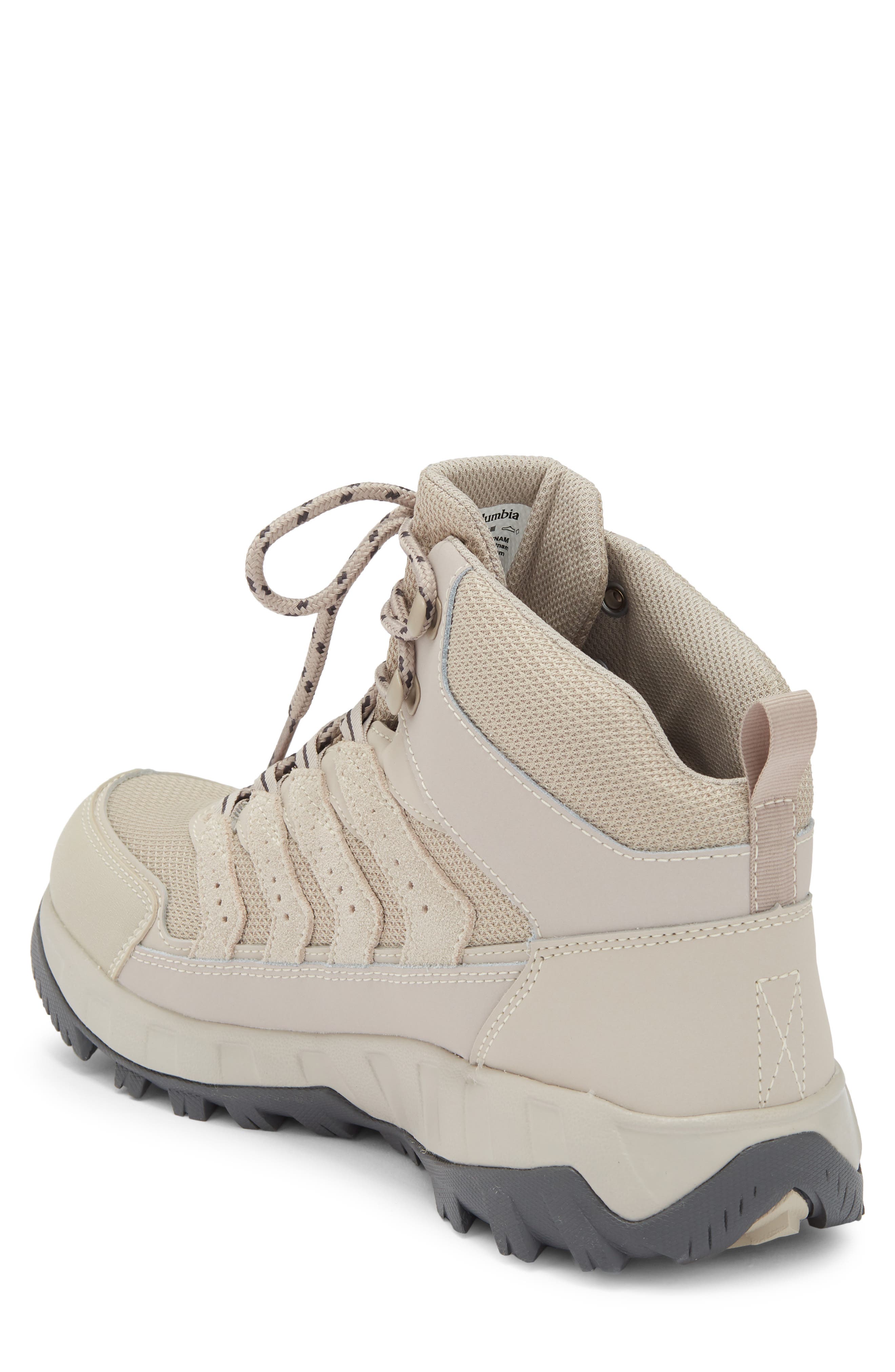 Strata Trail Mid Waterproof Hiking Boot, Alternate, color, SOFT TAUPE/ DARK GREY