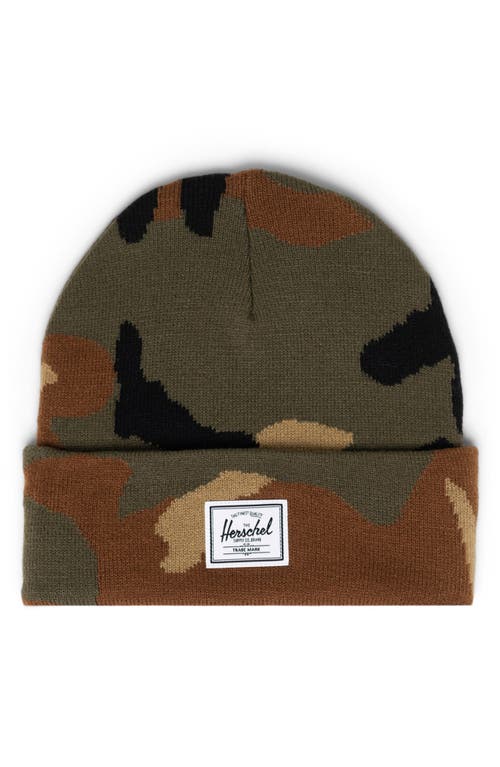 Herschel Supply Co. Elmer Camo Beanie in Woodland Camo 