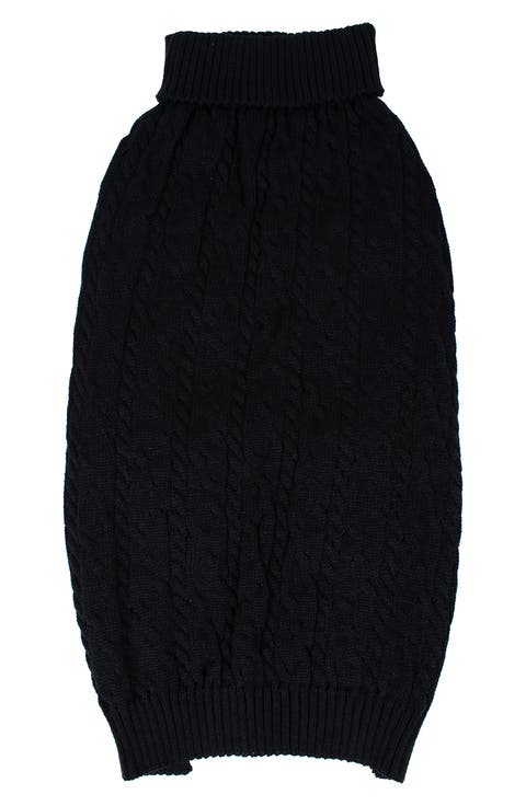 Cable Knit Dog Sweater