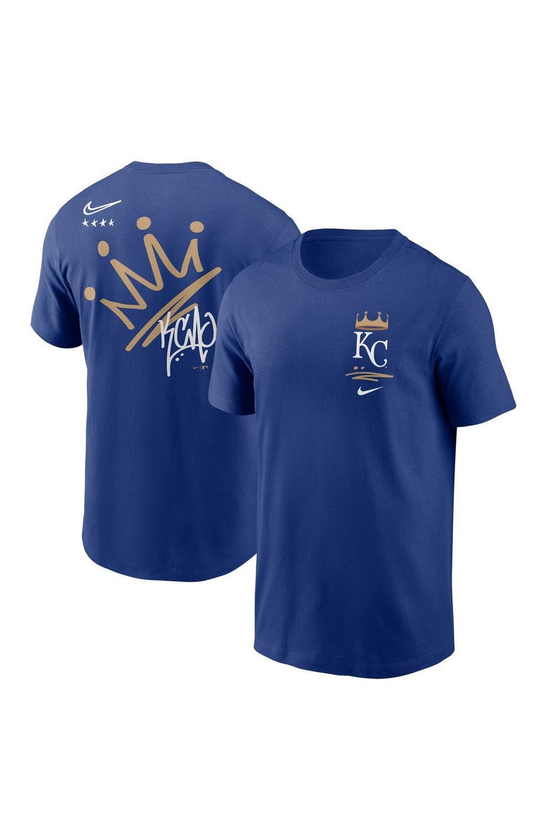 Nike Men's Nike Royal Kansas City Royals Wordmark Local Team T-Shirt, Main, color, 