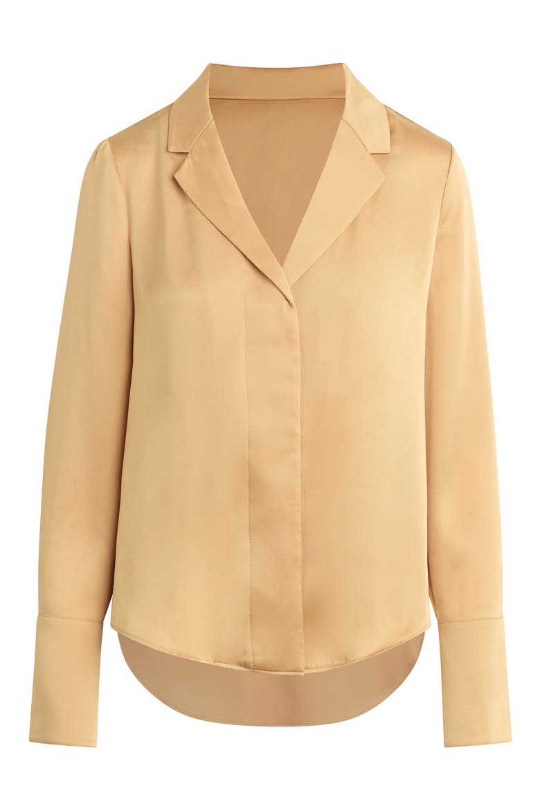 The Lily Button-Up Shirt, Alternate, color, PALOMINO GOLD
