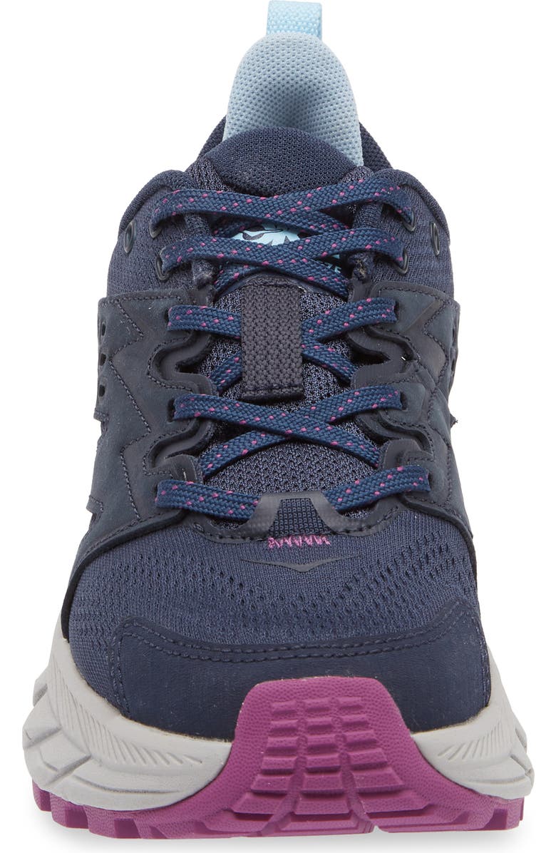 HOKA Anacapa Breeze Aero Low Breathable Trail Running Shoe, Alternate, color, Outer Space / Harbor Mist