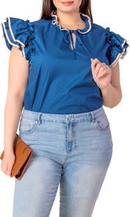 FLYING TOMATO Flutter Sleeve Top