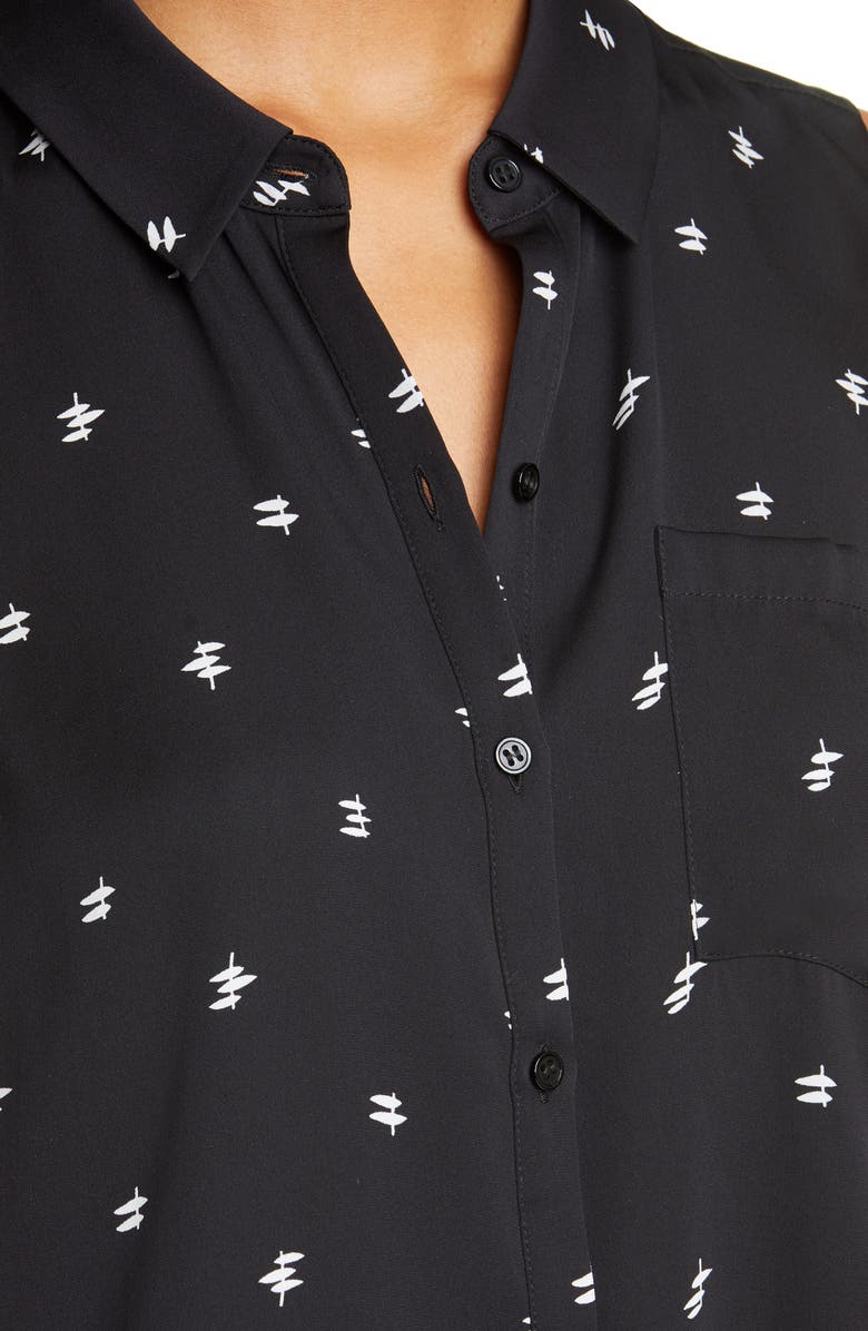 Nordstrom Signature Sleeveless Stretch Silk Shirt, Alternate, color, 