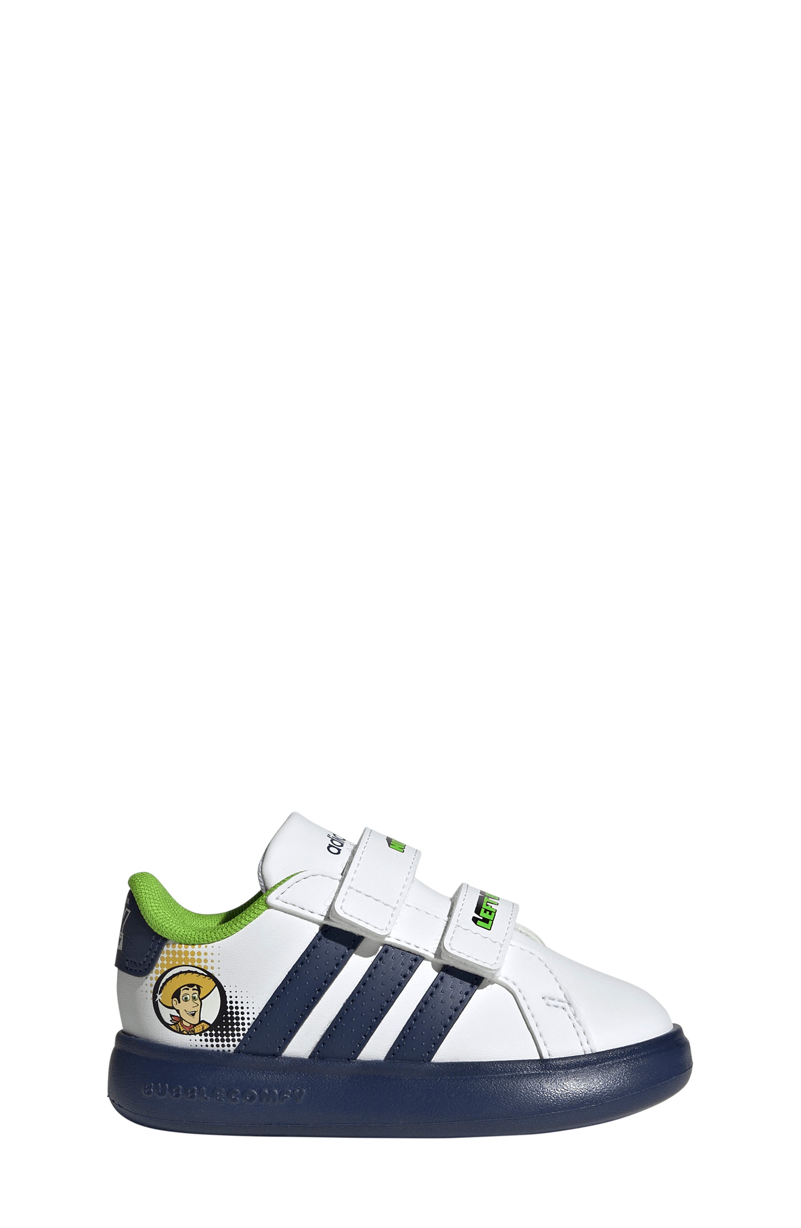 Lightorama Grand Court Sneaker, Alternate, color, WHITE/ DARK BLUE/ OFF WHITE