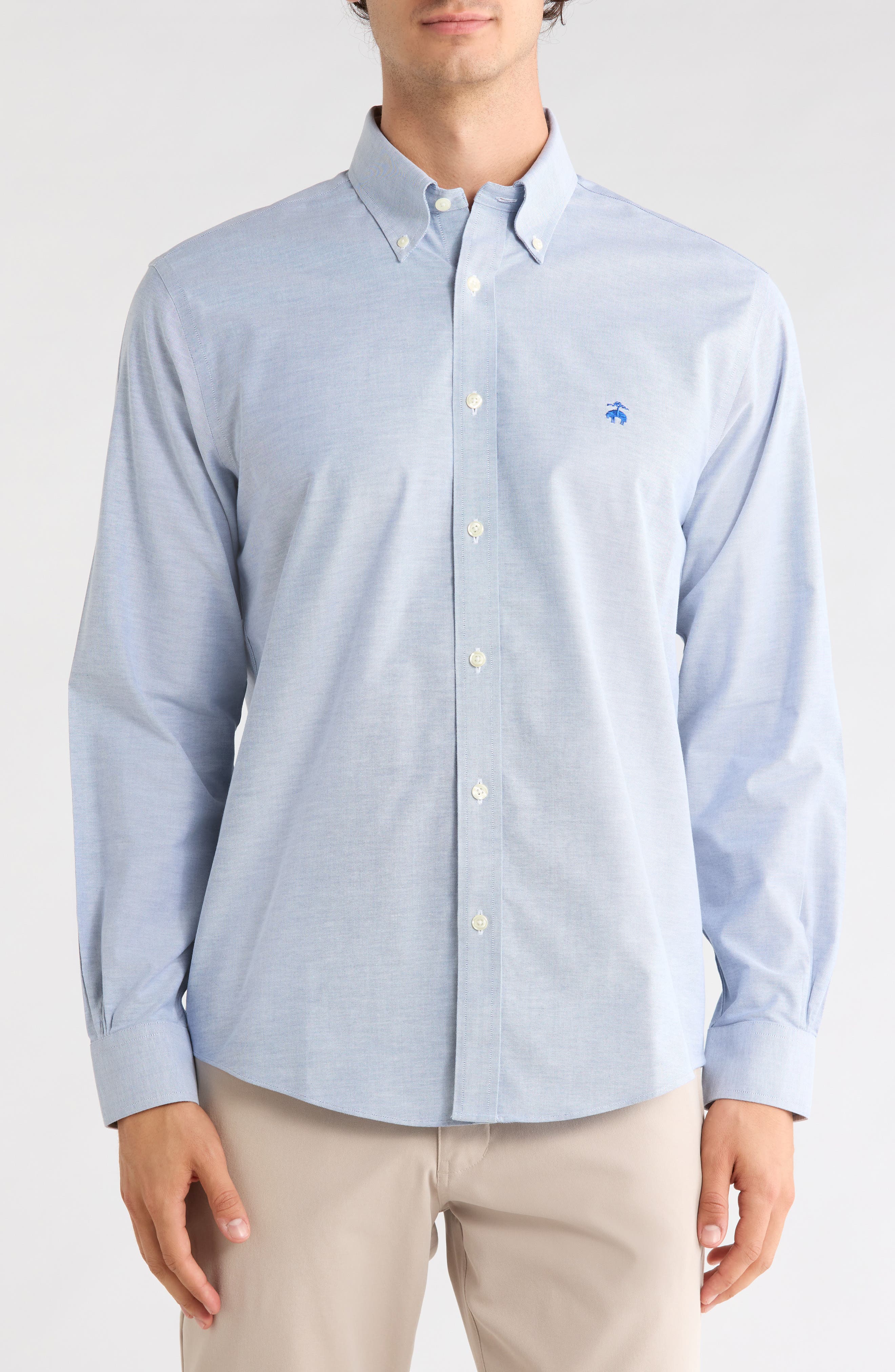 Regular Fit No Iron Button Front Shirt