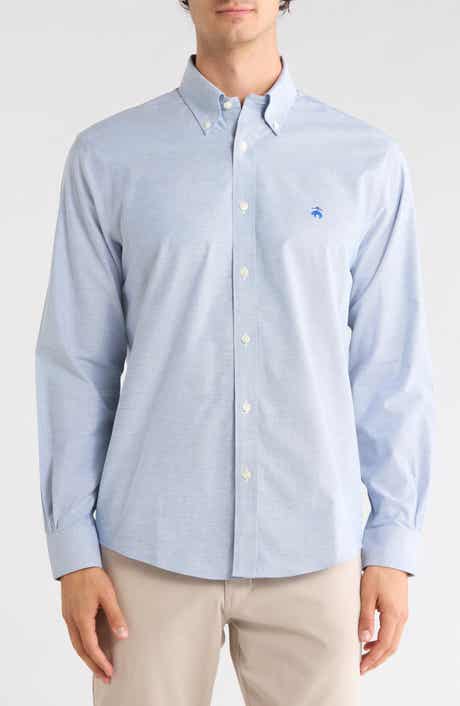 Regular Fit No Iron Button Front Shirt