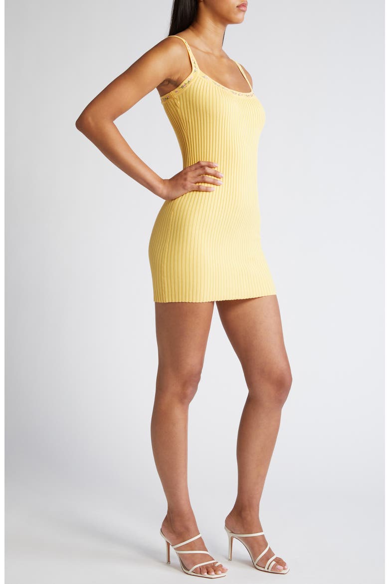 Rib Mini Sweater Dress, Alternate, color, PRIMROSE